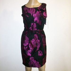 ELIZA J NWT  EBELLISHED BELTED DRESS SIZE 2